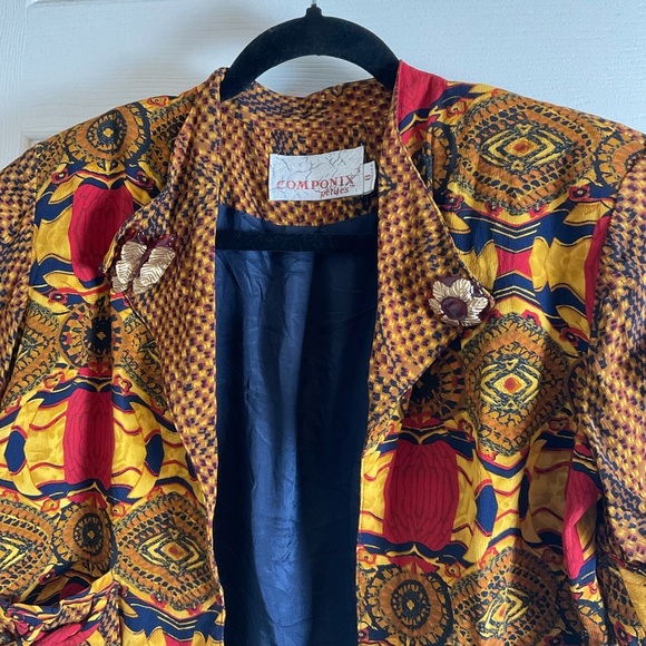 Componix petites Women's Multicolor blazer size 8 - Picture 3 of 8